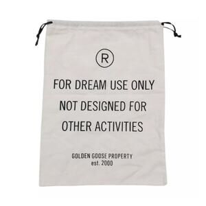 Golden Goose White Shoe Dust Bag